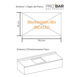 Work Station Abs Grigio Metallizzato