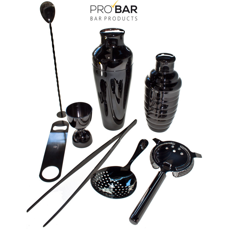 Kit à cocktails de barman avec support, jeu de 11 accessoires de