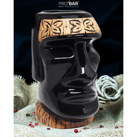 Tiki Mug Moai Turquoise