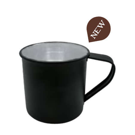 Tasse Vintage Enamel Noir 45cl