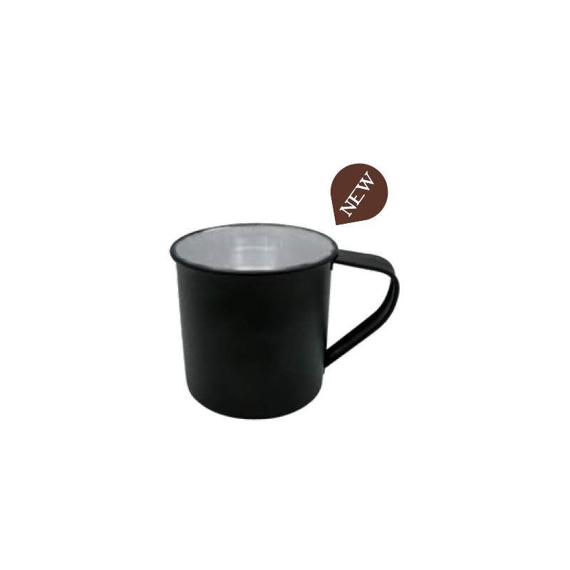 Tasse Vintage Enamel Noir 45cl