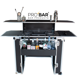 Comptoir de Bar Portable à Valise Trolley