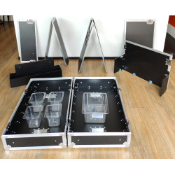 Comptoir de Bar Portable à Valise Trolley