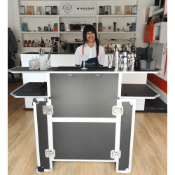 Comptoir de Bar Portable à Valise Trolley