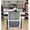 Comptoir de Bar Portable à Valise Trolley