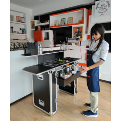 Comptoir de Bar Portable à Valise Trolley