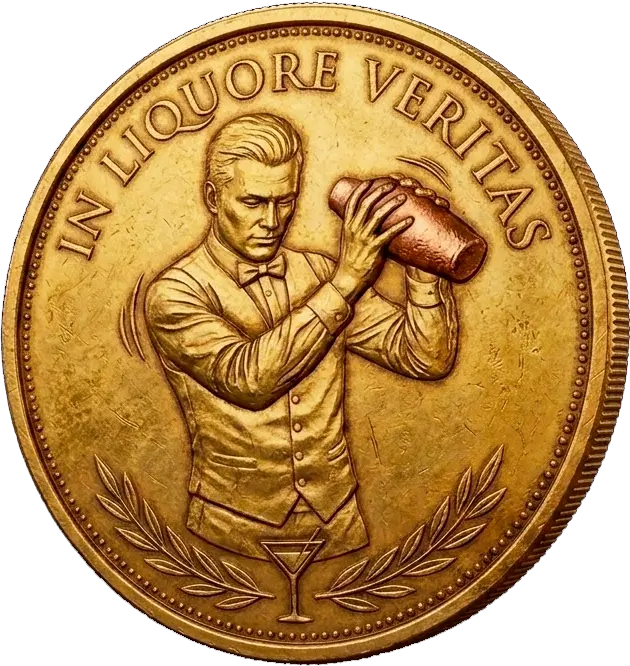 Le jeton du club In Liquore Veritas