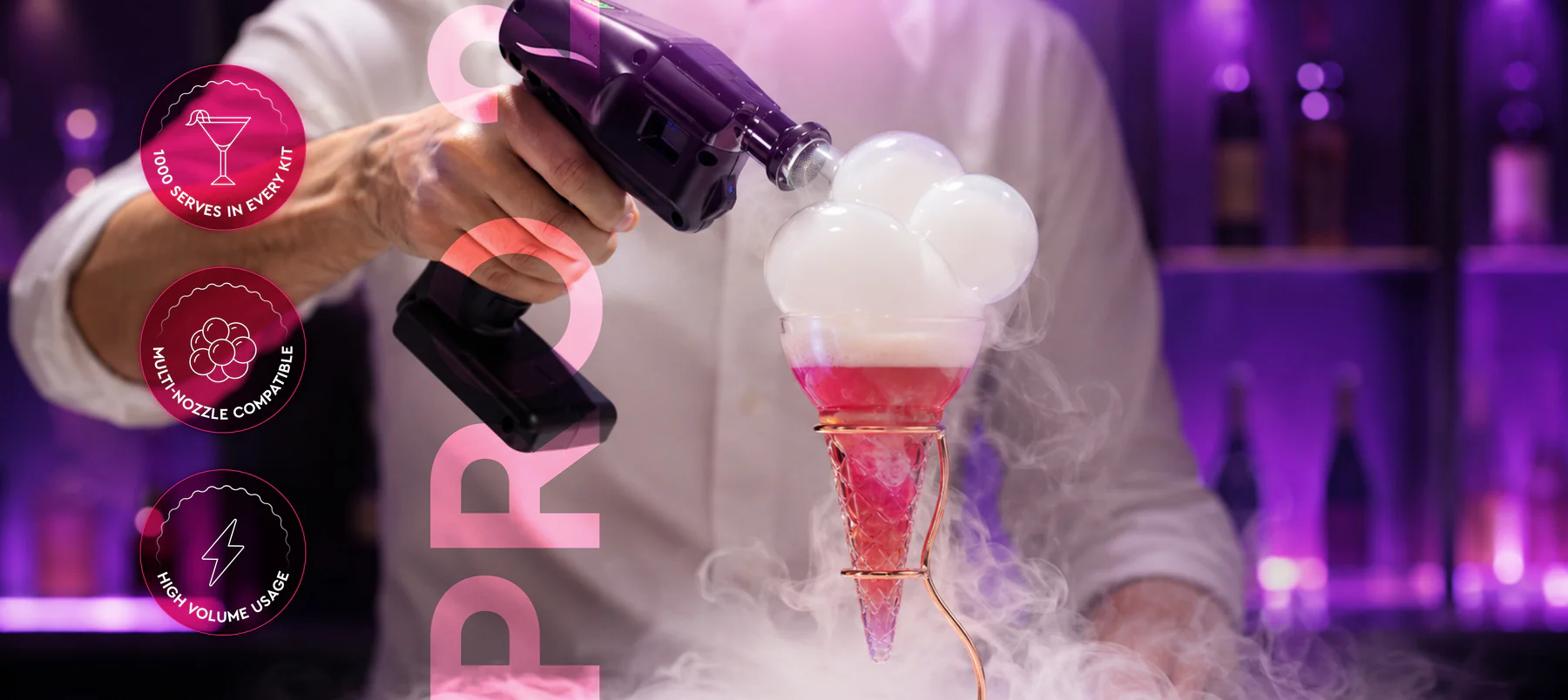 Flavour Blaster, pistolet à bulles aromatiques pour cocktail