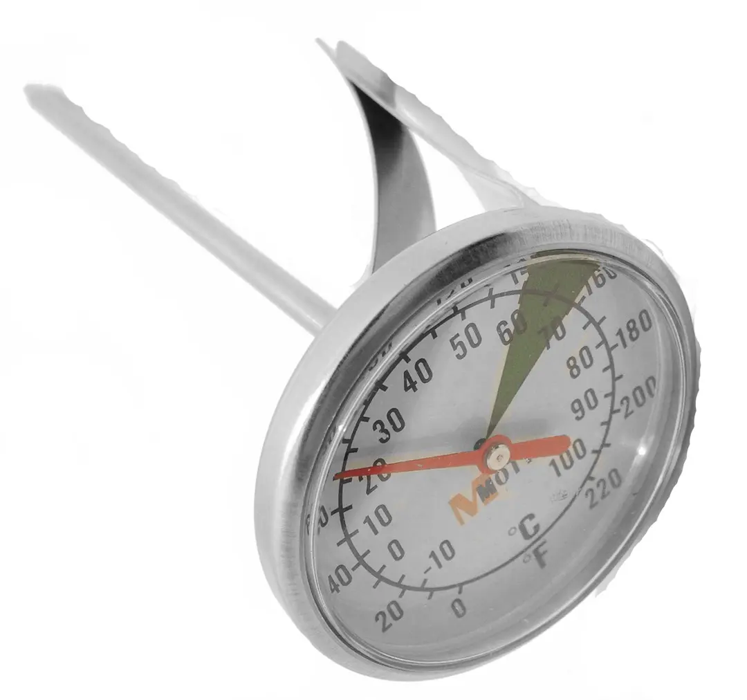 Thermomètre à lait Motta à clip, plage verte 60-70 °C – Image 2