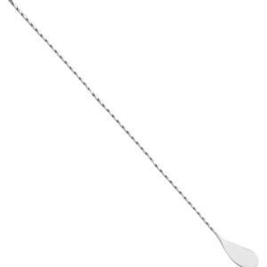 Cuillère à cocktail torsadée 30 cm inox