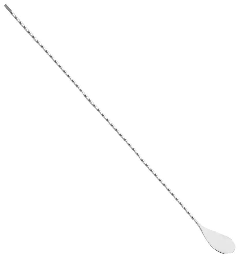 Cuillère à cocktail torsadée 30 cm inox