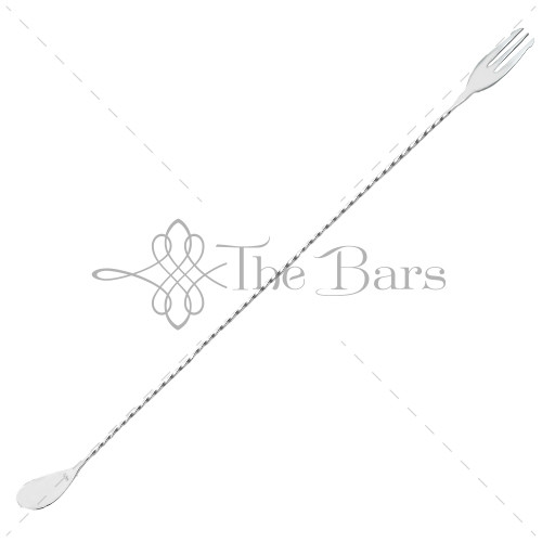 Cuillère à cocktail à trident Nettuno 45 cm inox