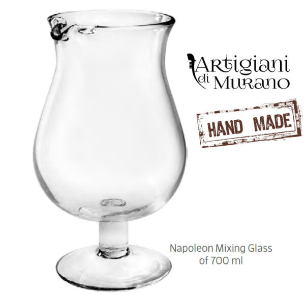 Verre à mélange Napoleon 70 cl vintage, 27 cm de haut