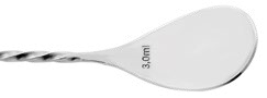 Cuillère à cocktail à trident 28 cm, inox – Image 4