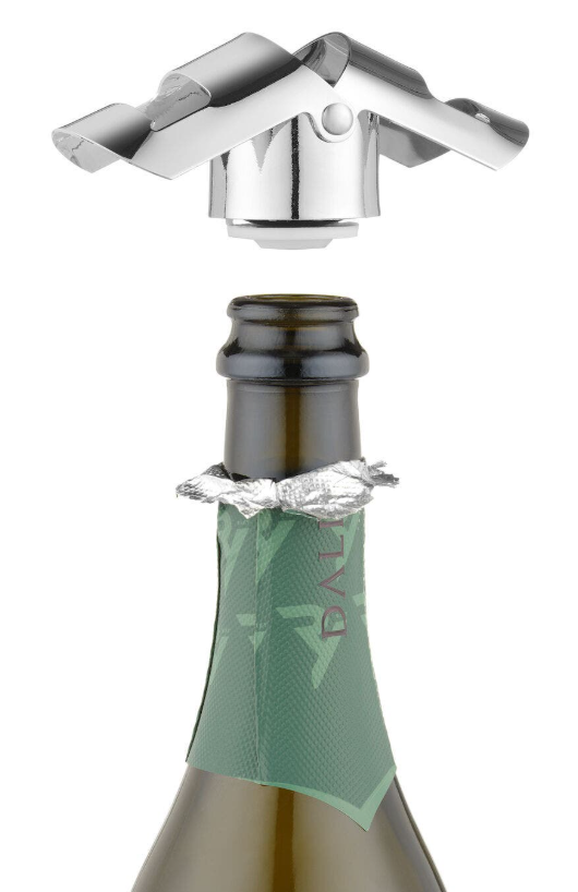 Bouchon à champagne en inox et silicone, à ailettes – Image 6