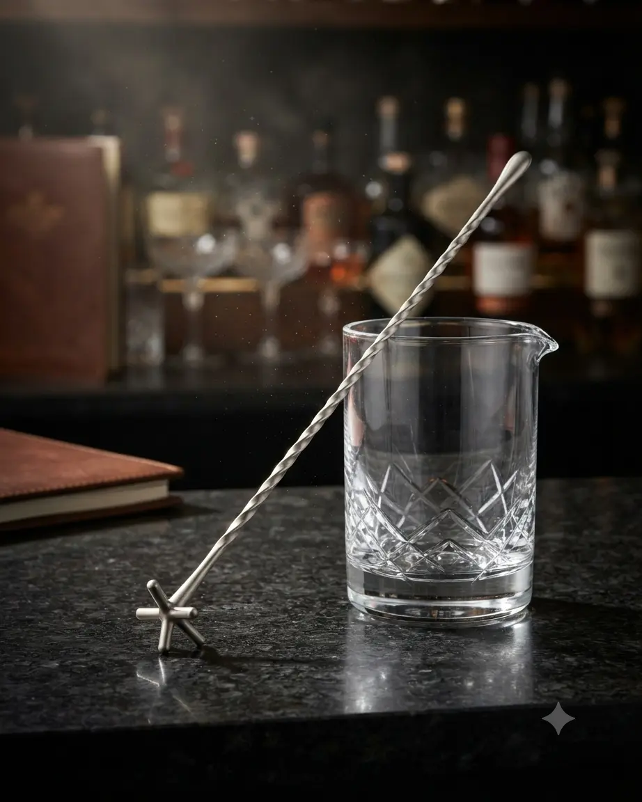 Cuillère à cocktail Zefiro Swizzle 30 cm, inox satiné