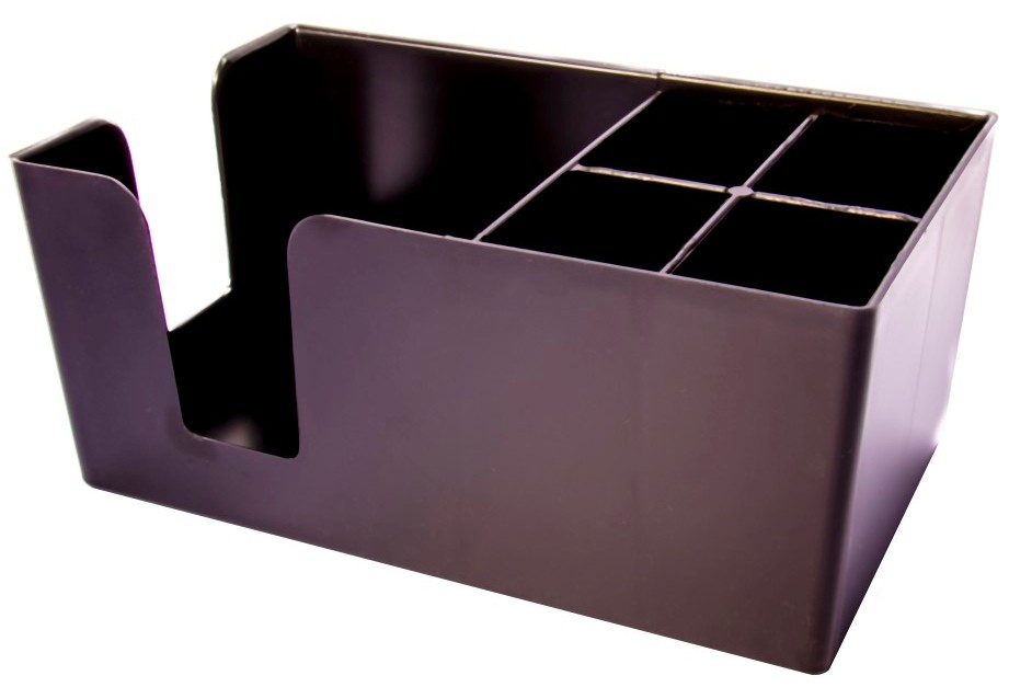 Organiseur de comptoir pour pailles et serviettes en plastique – Image 2