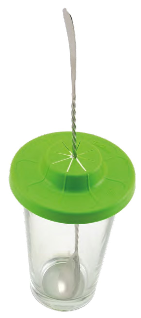 Couvercle mojito Ø 9,5 cm en polycarbonate vert lime – Image 2
