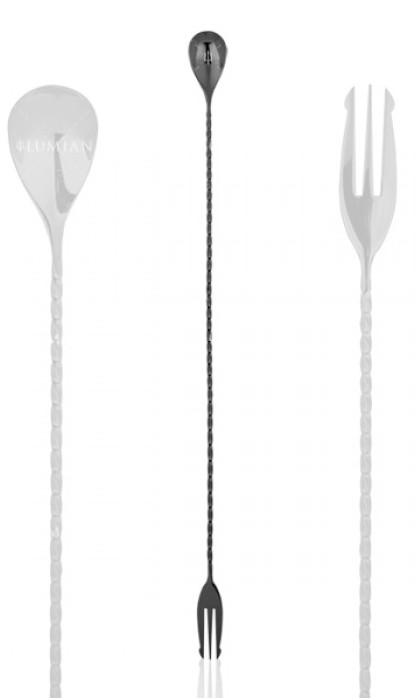 Cuillère à cocktail Lumian à trident 40 cm, inox 18/10 – Image 2