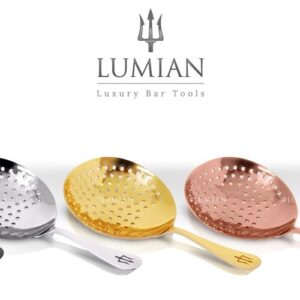 Passoire julep Lumian inox, cinq finitions plaquées