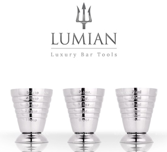 Doseur à cocktail gradué Urano Lumian, oz, ml et cuillères – Image 2