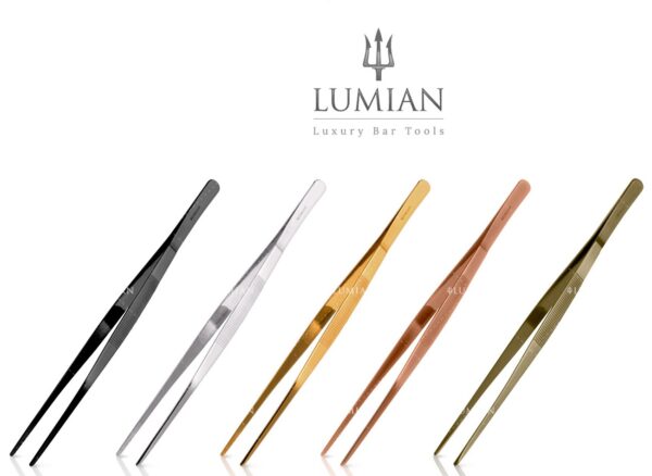 Pince de dressage Lumian 30 cm inox 18/10, cinq finitions