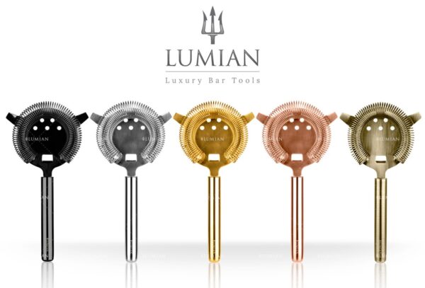 Passoire à cocktail Lumian inox à ressort et deux ergots