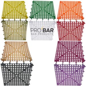 Tapis sous-verres modulaire The Bars 33 x 33 cm, caoutchouc