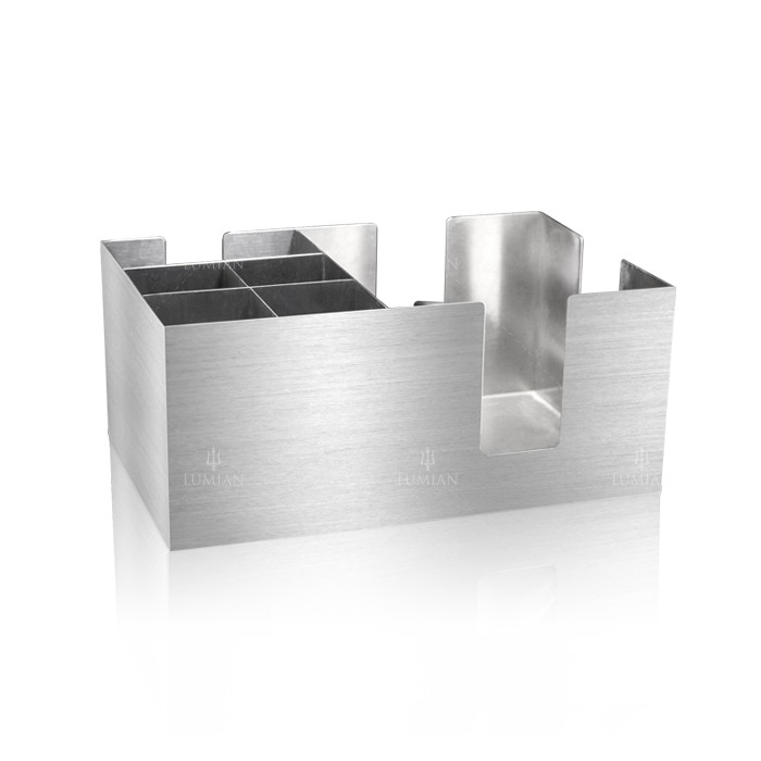 Organisateur de bar Angelia Lumian en inox satiné – Image 2