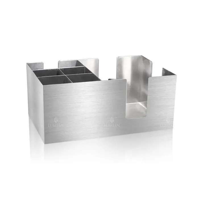 Organisateur de bar Angelia Lumian en inox satiné – Image 2