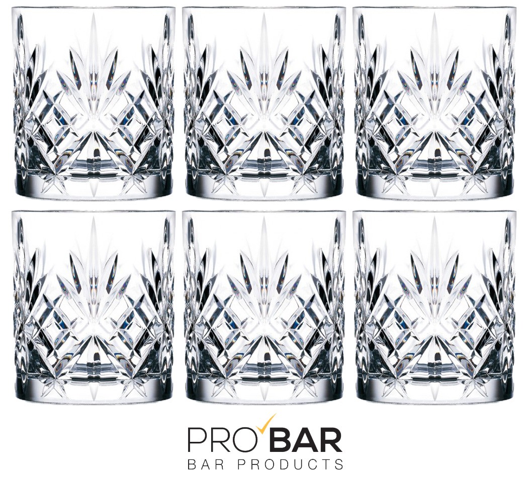 Verre old fashioned 34 cl Melodia gravé, lot de 6 – Image 2