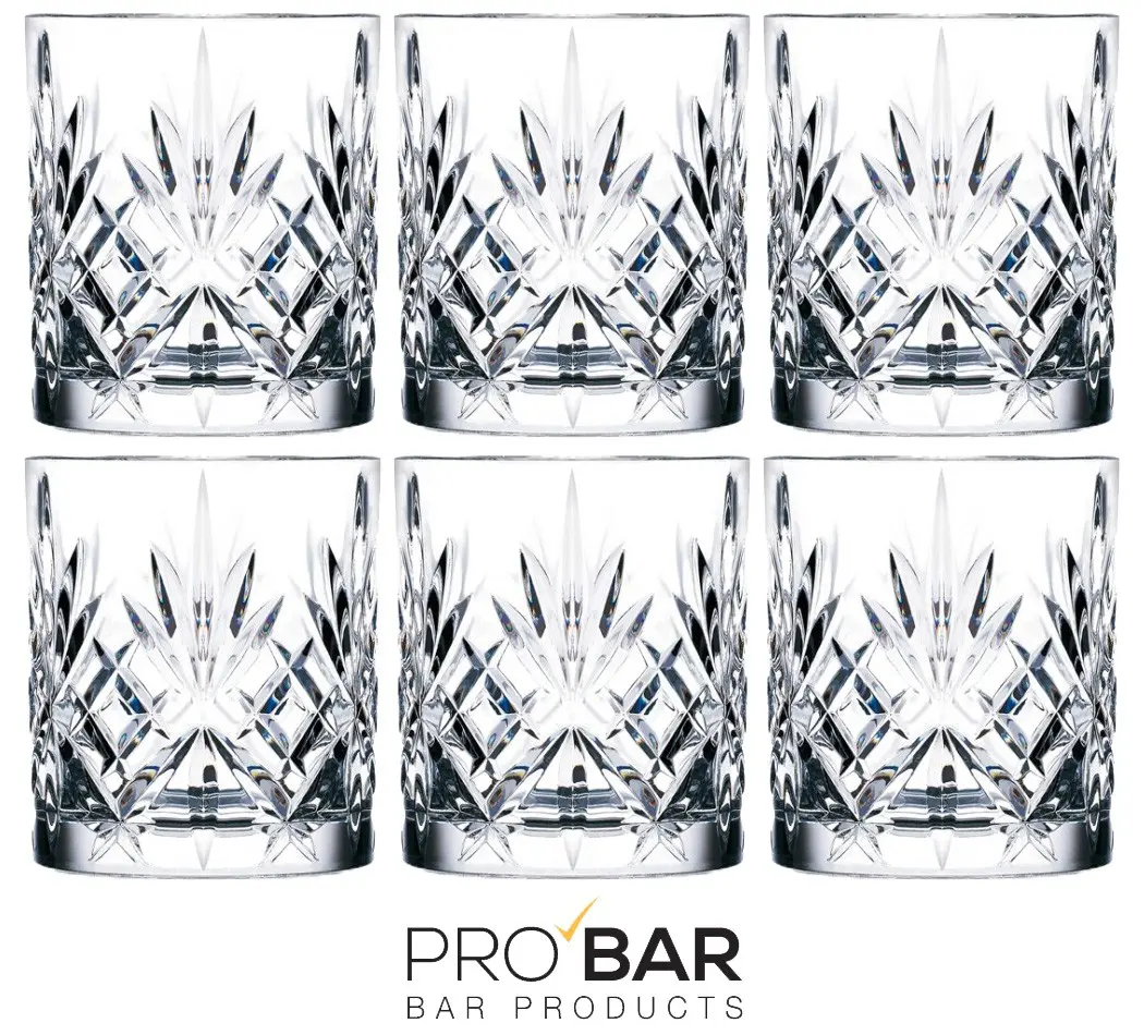 Verre old fashioned 34 cl Melodia gravé, lot de 6 – Image 2