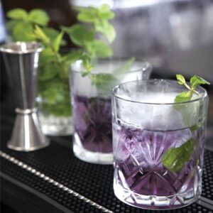 Verre old fashioned 34 cl Melodia gravé, lot de 6