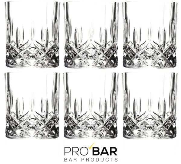 Verre old fashioned Opera 30 cl gravé, lot de 6