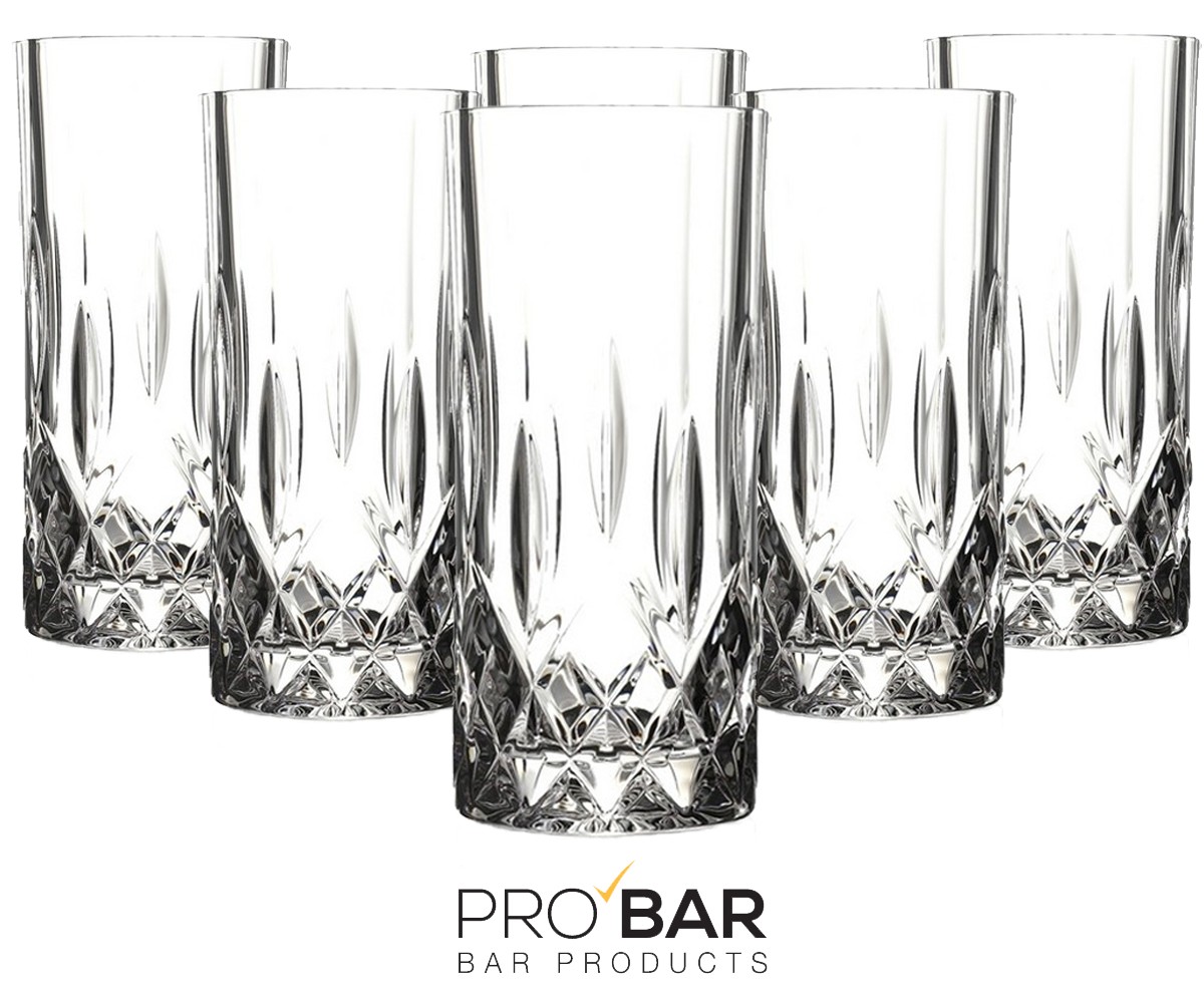Verre tumbler Opera 35 cl décoré, lot de 6