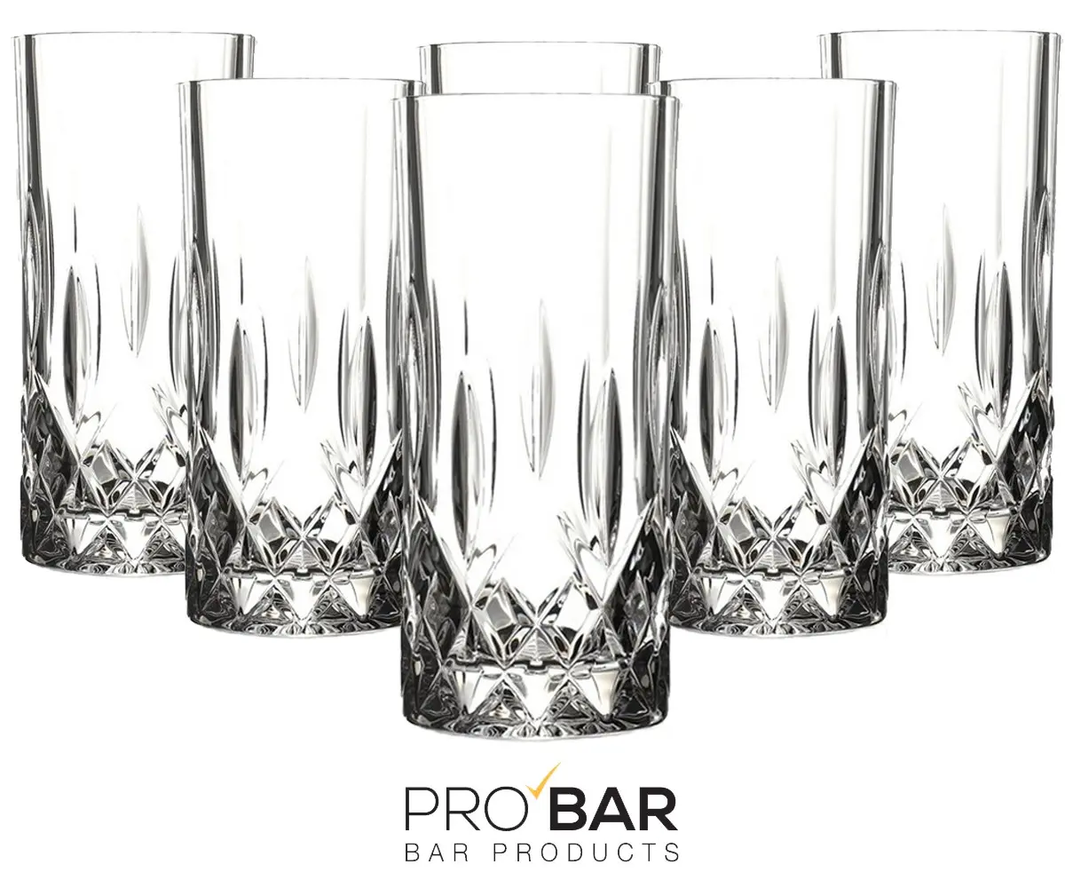 Verre tumbler Opera 35 cl décoré, lot de 6