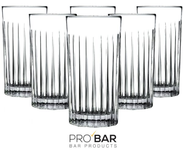 Verre tumbler Timeless 44,3 cl rainuré, lot de 6