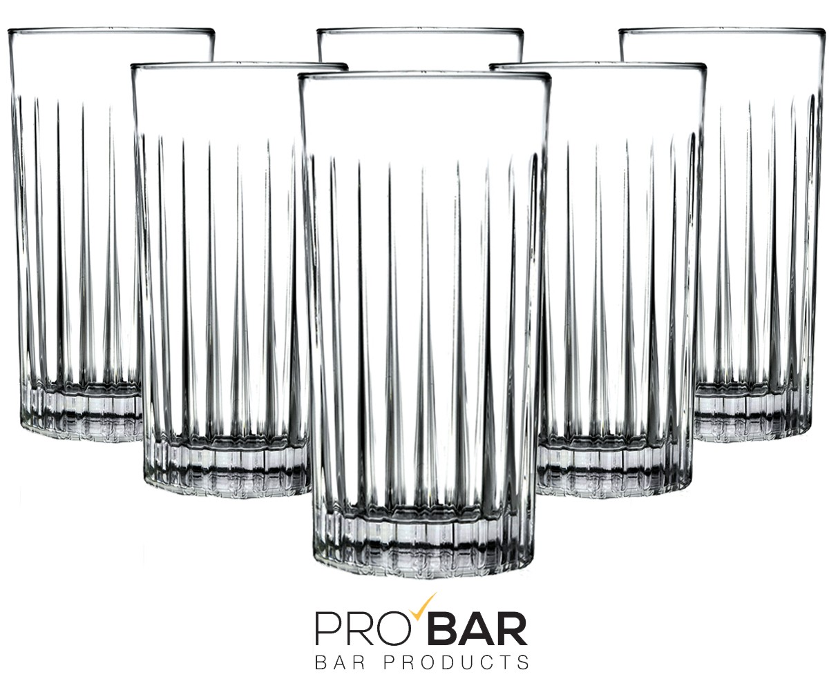 Verre tumbler Timeless 44,3 cl rainuré, lot de 6