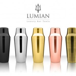 Shaker parisien Zeus Lumian 90 cl inox 18/10, cinq finitions