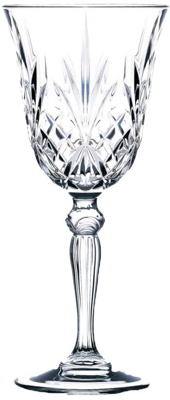 Verre à pied 21 cl Melodia taille diamant, lot de 6 – Image 2
