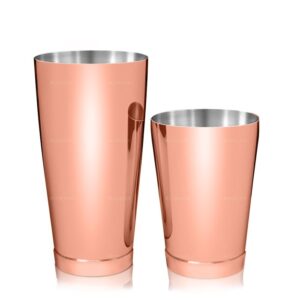 Shaker Boston Kenko Lumian, timbales 28 et 18 oz en inox 1 mm - Cuivre