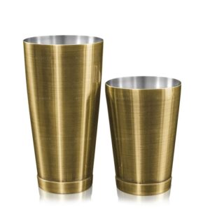 Shaker Boston Kenko Lumian, timbales 28 et 18 oz en inox 1 mm - Bronze