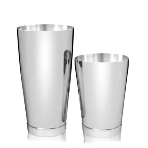 Shaker Boston Kenko Lumian, timbales 28 et 18 oz en inox 1 mm - Argent
