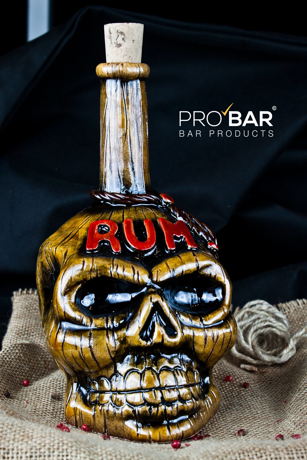 Set tiki rhum, bouteille 70 cl et mug 45 cl – Image 2