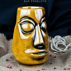 Mug tiki Moai miel en céramique, 500 g
