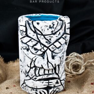 Mug tiki Stone 40 cl en céramique peinte à la main