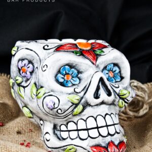 Mug tête de mort mexicaine en céramique, 500 g