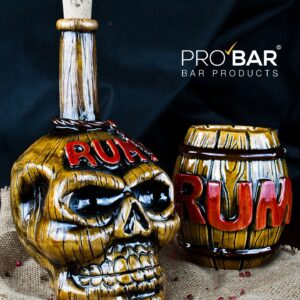 Set tiki rhum, bouteille 70 cl et mug 45 cl