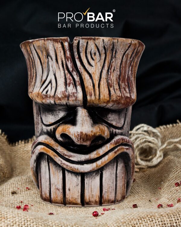 Mug tiki Trunk 40 cl, idole sur tronc