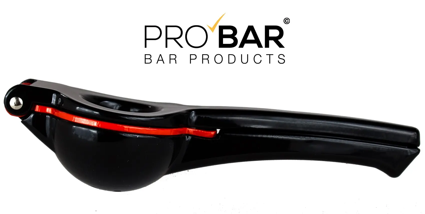 Presse-agrumes PRO noir et rouge à roues continues – Image 3